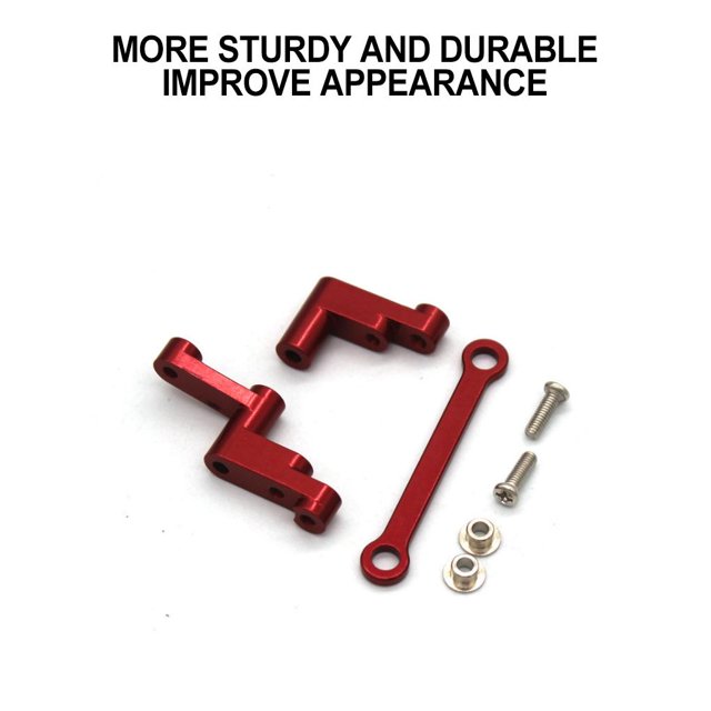 mmirethe High Precision Steering Servo Saver Complete For 1/16 MJX 16209 Crawler Titanium