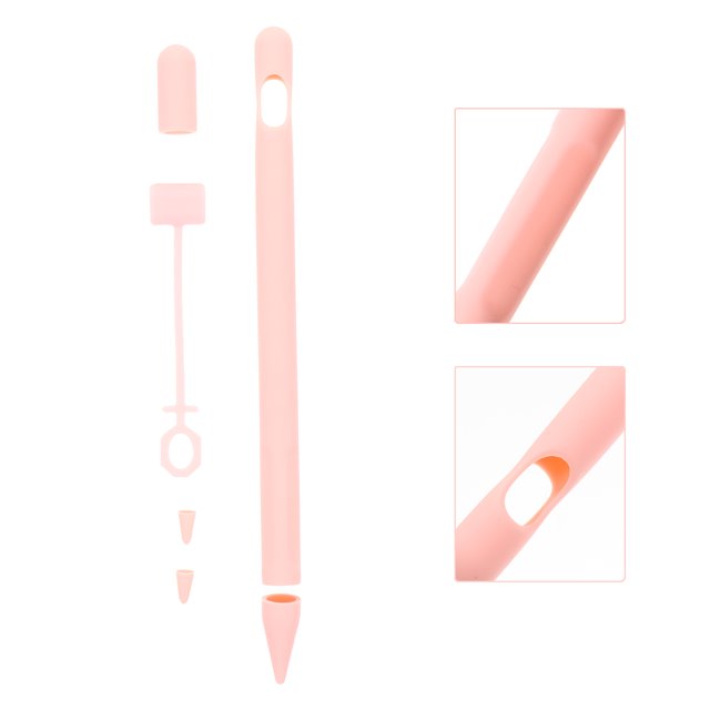 DEEPCRAFF 6 Pack Protective Cover Stylus Pen Case Compatible with Apple Pencil 1st Gen Pink Silicone