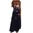 thumbnail image 2 of Ovzne Robes pour Femmes 2025 Robe d'Été Robes d'Été pour Femmes Imprimé Sans Manches Col Rond Robe Décontractée Robes Grande Taille Robe Imprimée Liquidation, 2 of 5