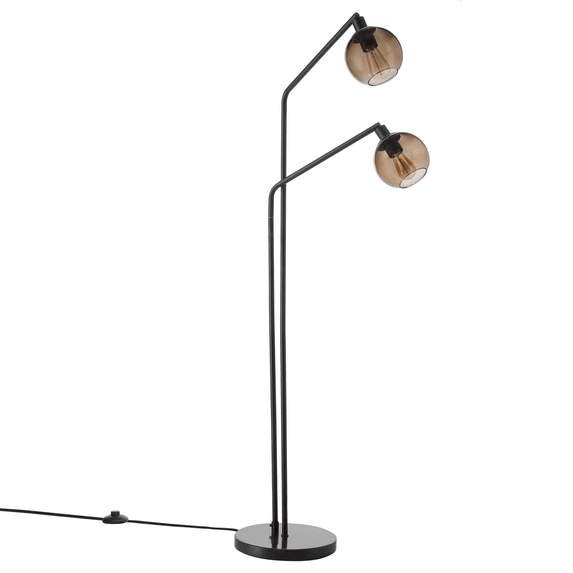 MOGA BROOK CRYSTALAMP Ⅱ Bouclair Black 2-Head Glass Floor Lamp - Walmart.ca