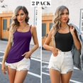 thumbnail image 2 of ORUYROP Débardeurs en Coton avec Bretelles Spaghetti Réglables Couche Cami Col Rond S - 5X, 2 of 7