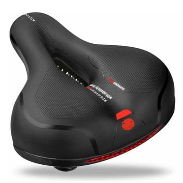 Bicycle Saddle, Gel Bicycle Saddle, High Rebound Memory Foam Bicycle Seat, Black And Red, 26 * 21 Cm