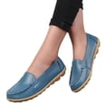 thumbnail image 1 of Dakaela Mocassins pour Femmes à Enfiler, Décontractés, Conduite, Travail, Plats, Bout Rond, Chaussures de Marche, Bleu 8.5, 1 of 6