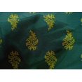 thumbnail image 4 of oneOone Cotton Silk Fabric Leaves & Floral Block Printed Craft Fabric BTY 42 Inch Wide, 4 of 4