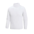 thumbnail image 1 of fatyb Chandail pour Hommes à Col Roulé Décontracté Tricoté Extensible à Manches Longues Hauts Chauds d'Automne Hiver pour Hommes, 1 of 5