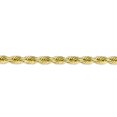 thumbnail image 3 of Diamond2Deal 10K Yellow Gold 5.5mm Diamond-Cut Rope Chain Necklace for Women 24", 3 of 6