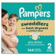 thumbnail image 2 of Pampers Swaddlers Diapers, Size 2 (10-22 lbs), Absorbent, Keeps Baby Dry and Comfortable, Skin Safe Disposable Baby Diaper, 2 of 26