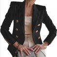 thumbnail image 1 of MesaSe Vestes de Bureau Décontractées pour Femmes avec Poches, Cardigans à devant Ouvert Drapé, Veste de Travail, Rouge, 1 of 4