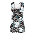 thumbnail image 4 of Birdeem T-Shirt Mode Femme Imprimé Col Carré Confortable Ample Sans Manches Blouse Décontractée, 4 of 5