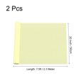 thumbnail image 2 of Unique Bargains Crepe Paper Rolls 7.5ft Long 20 Inch Wide, Light Yellow 2 Pack, 2 of 5