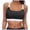 Light Gray, variant on Women's Lace-Up Swimwear Tops - Underwire Full Coverage Bikini Top with Push-Up Design and Tie Back - Adjustable Straps and Removable Pads