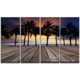 thumbnail image 2 of Vieille Terrasse en Bois sur Mer et Plage - Toile d'Art Mural Paysage Moderne, 2 of 3