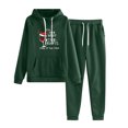 thumbnail image 1 of Birdeem Ensemble Décontracté de Noël pour Femmes Sweat à Capuche Imprimé et Pantalon Long, 1 of 1