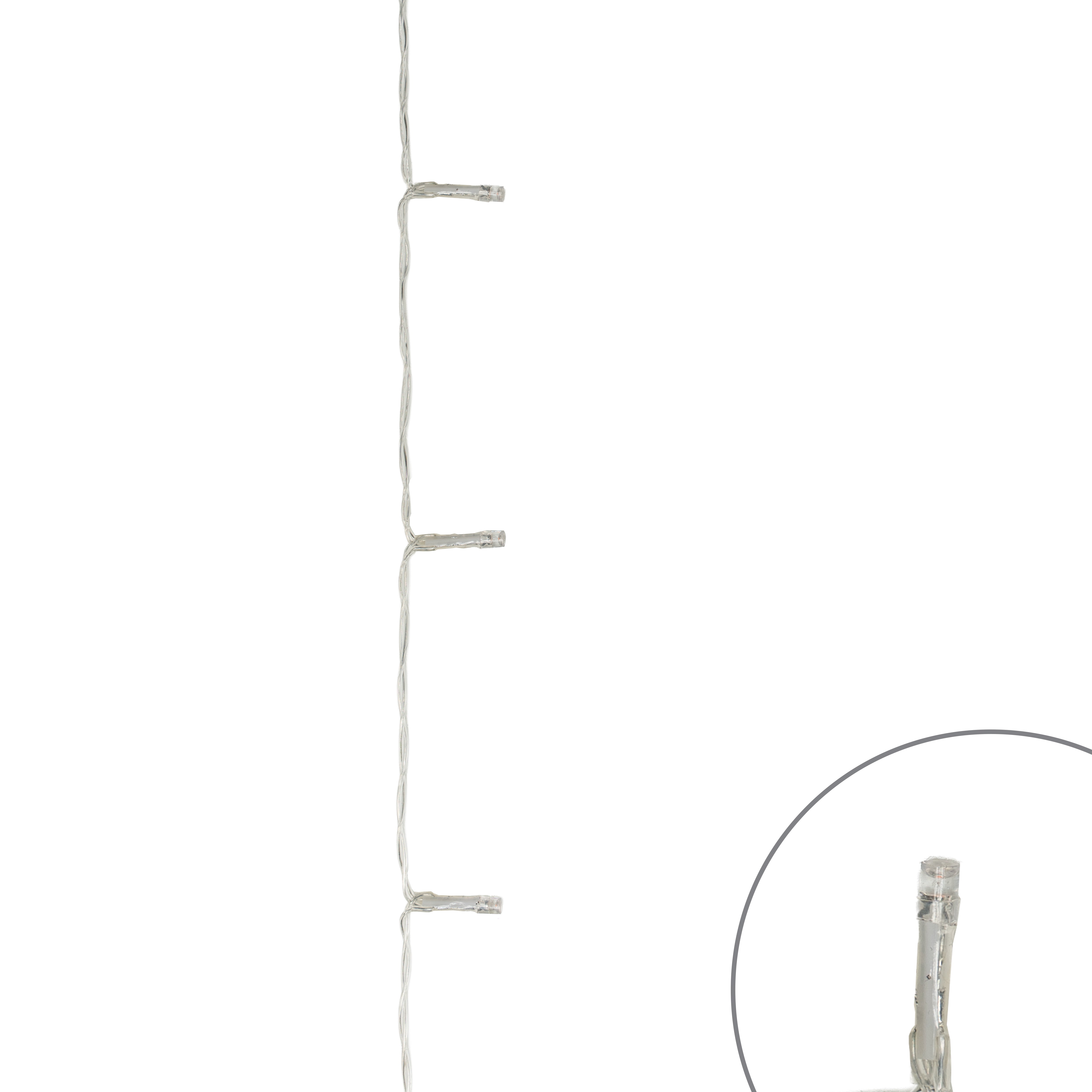 Danson Décor 240 5MM LED Battery Operated Curtain Lights, Warm White