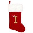 thumbnail image 1 of SUTENGDA 20 Inches Monogram Christmas Stockings Red Velvet with White Super Soft Plush Cuff Embroidered Xmas Stockings Classic Personalized Stocking Decorations for Family Holiday Season, 1 of 5