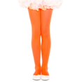 thumbnail image 1 of Girls Opaque Tights, Orange - Extra Small, 1 of 1
