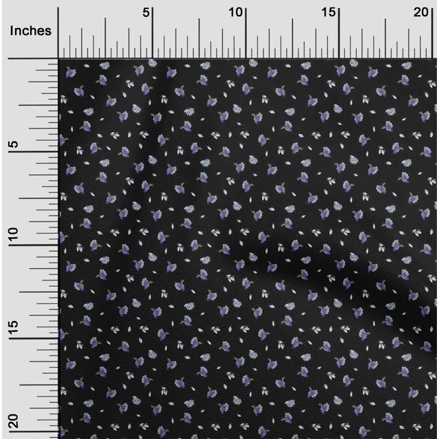 oneOone Cotton Poplin Fabric Leaves & Grapes Fruits Printed Craft Fabric BTY 42 Inch Wide