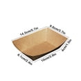 thumbnail image 3 of Disposable Food Containers Kraft Paper Boxes Microwave reliable Leak Proof For Takeout Parties Picnics, 3 of 8