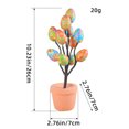 thumbnail image 2 of EGNMCR Décorations de Pâques pour la Maison, Pots d'Ufs de Pâques, Pots de Fleurs pour Cour Extérieure, 2 of 2