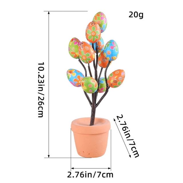 Birdeem Pot d'Œufs de Pâques Pot de Fleurs pour Cour Extérieure Décoration de Pâques
