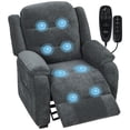 thumbnail image 1 of HOMCOM Power Recliner Chair with Massage, Recliner with Quiet Motor, Grey, 1 of 10