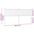 thumbnail image 2 of vidaXL Durable Metal Headboard for King Size Beds, Easy Assembly, Modern Style White, 2 of 5