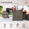 thumbnail image 4 of Outsunny 6 Pièce Patio Meubles Ensemble, Rotin Osier Patio Canapé Ensemble Sectionnel Conversation en Plein Air Canapé Ensemble Table de Rangement & Coussins, Orange, 4 of 10