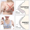 thumbnail image 4 of Timegard Wireless Bras for Women Plus Size Front Closure Button Full Support Breathable Comfy Seniors Bra, 4 of 7