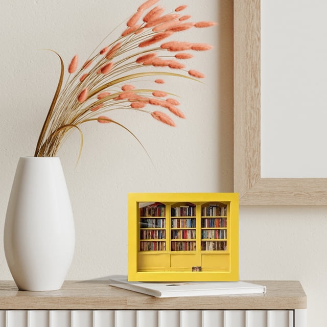 Anxiety Miniature Bookshelf Decorative for Mindfulness Stress Management and Home Organization