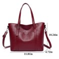 thumbnail image 3 of Women Tote Bag Solid Color Large Capacity Casual Tote Handbag Crossbody Purse, 3 of 6