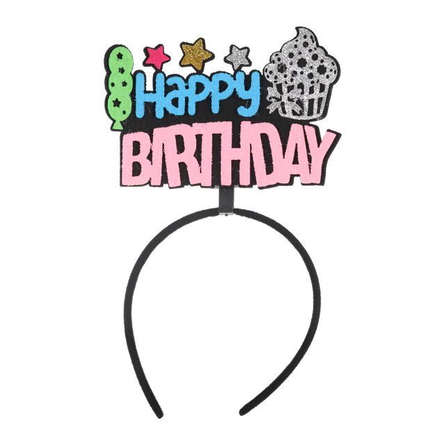 Baohd Bandeau d'Anniversaire Rose Brillant