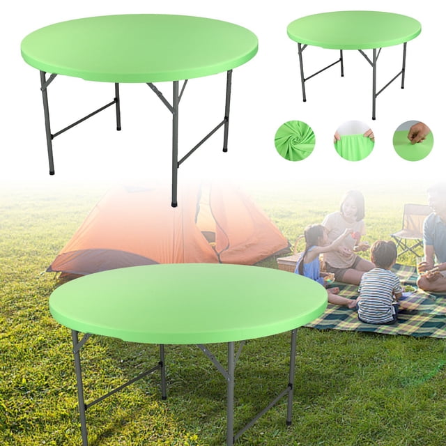 Elastic Round Tablecloth for Elegant Wedding Celebrations and Upgrade Your Dining Experience with This Stretchable Table Cover
