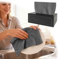 thumbnail image 2 of Microfiber Cleaning Cloths Roll 20 Pack Daily Kitchen Towel Set for Wet and Dry Use Absorbent Fast Drying Reusable Paper Towels Alternative for Home Cleaning, 2 of 5