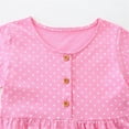 thumbnail image 4 of LOVZFMLL Fashion Girls' Summer Short Sleeve Ruffled Pockets Round-Neck Printed Dress, 4 of 6