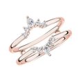 thumbnail image 1 of 0.20 T.C.W Round Shape Natural Diamond Latest Design Wedding Eternity Band for Ladies Solid 14K Rose Gold Size 8, 1 of 7