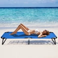 thumbnail image 1 of Costway Lit de Camping Pliant Extérieur Portable Lit Militaire pour Dormir Randonnée Voyage Bleu, 1 of 10