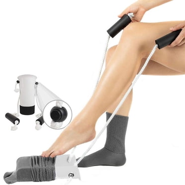 Aide pour Chaussettes - Dispositif d'Aide à Tirer et à Retirer les Glissières de Bas - Outil d'Aide pour Chaussettes pour Personnes Âgées, Aînés, Aide aux Diabétiques