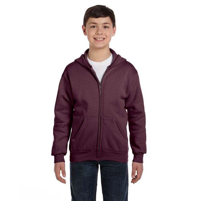 Youth EcoSmart 50/50 Full-Zip Hooded Sweatshirt