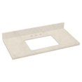 thumbnail image 1 of 36-in. W  18.25-in. D Stone Top In Beige Color For 3H4-in. Faucet AI-677, 1 of 1