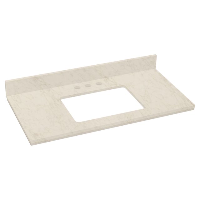 36-in. W 18.25-in. D Stone Top In Beige Color For 3H4-in. Faucet AI-677