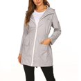 thumbnail image 2 of CHUANK Manteau de Pluie Imperméable Léger pour Femmes, Compressible, Extérieur, à Capuche, 2 of 5