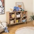 thumbnail image 4 of Costway 6 Cube Storage Shelf Organizer Bookcase Square Cubby Cabinet Bedroom Natural, 4 of 10
