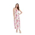 thumbnail image 1 of Robe Maxi à Imprimé Floral Hawaïen pour Femmes L Vigne Hibiscus Rose, 1 of 5