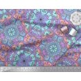 thumbnail image 2 of Soimoi Polyester Crepe Fabric Mandala Kaleidoscope Fabric Prints by Yard 52 Inch Wide, 2 of 3