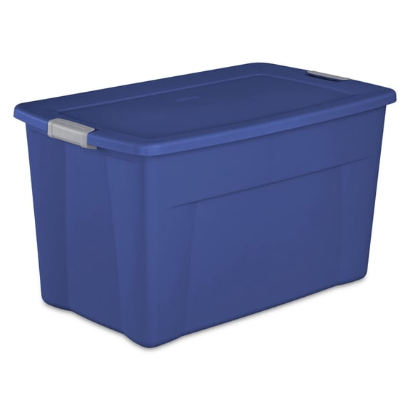 Sterilite 132L Latch Tote- Blue