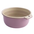 thumbnail image 3 of Fruit Cleaning Basin Kitchen Colander Bowl Household Detachable Storage Durable Large Red, 3 of 9