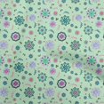 thumbnail image 1 of oneOone Velvet Light Mint Green Fabric Asian Suzani Craft Projects Decor Fabric Printed By The Yard 58 Inch Wide, 1 of 5