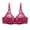 Wine, variant on Mlkoz Lace Bras for Women Underwire , Comfortable Push Up Solid Color Bra Everyday Bras Convertible Straps