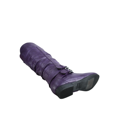 thumbnail image 4 of Bottes Cavalières à Fermeture Éclair pour Femmes, Hauteur Genou, Décontractées, Talon Plat Bas, Bottes d'Hiver, Chaussures ( Violet, 8), 4 of 5