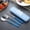 Blue#4132, variant on Reusable Stainless Steel Camping Utensil Set | 4-Piece Portable Cutlery Kit with Fork, Spoon, Chopsticks & Case for School, Work, Lunch & Outdoor Travel